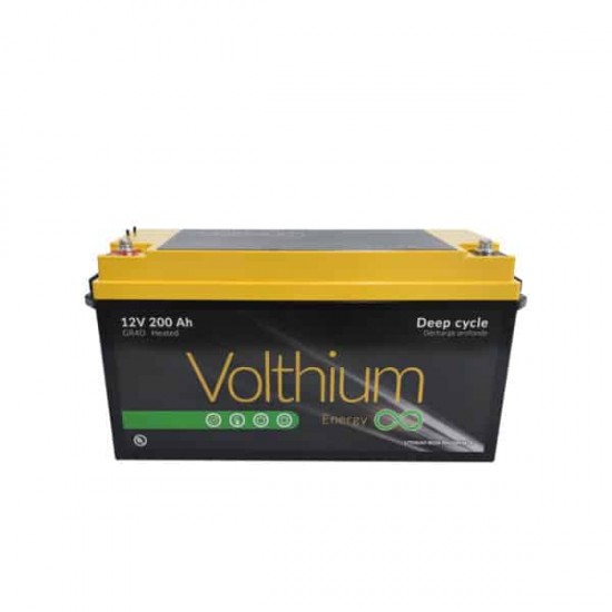 12 VOLTS VOLTHIUM LITHIUM BATTERY 200 A/H WITH AUTOHEAT SYSTEM